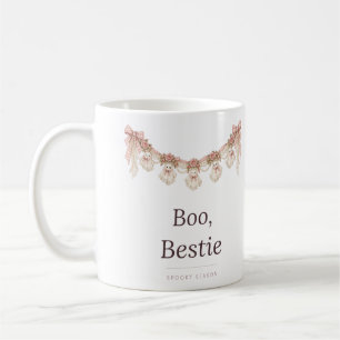 Boo Bestie Coquette Ghost Garland Mug