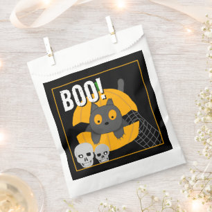 Boo Black Cat Pumpkin Skulls Kids Halloween Favour Bags