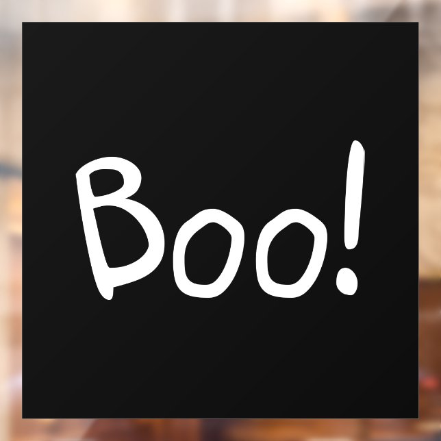 Boo black cute handwritten typography Halloween (Sheet 2)
