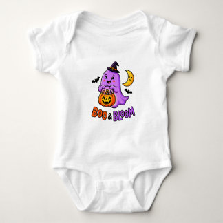 Boo Bloom Ghost Halloween Baby Bodysuit