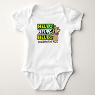 Boo-Boo Bear Hello Hello Hello From Jellystone Baby Bodysuit
