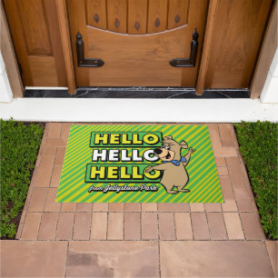 Boo-Boo Bear Hello Hello Hello From Jellystone Doormat
