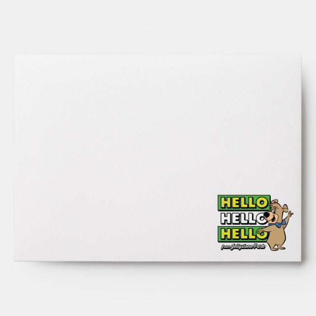 Boo-Boo Bear Hello Hello Hello From Jellystone Envelope (Front)