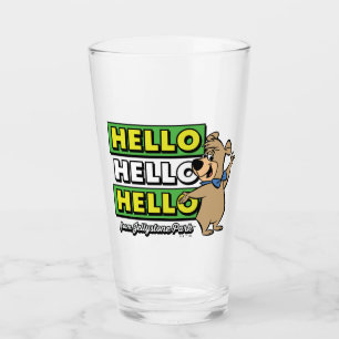 Boo-Boo Bear Hello Hello Hello From Jellystone Glass