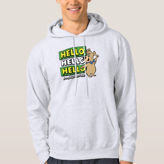 Boo-Boo Bear Hello Hello Hello From Jellystone Hoodie (Front)