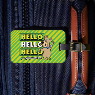 Boo-Boo Bear Hello Hello Hello From Jellystone Luggage Tag