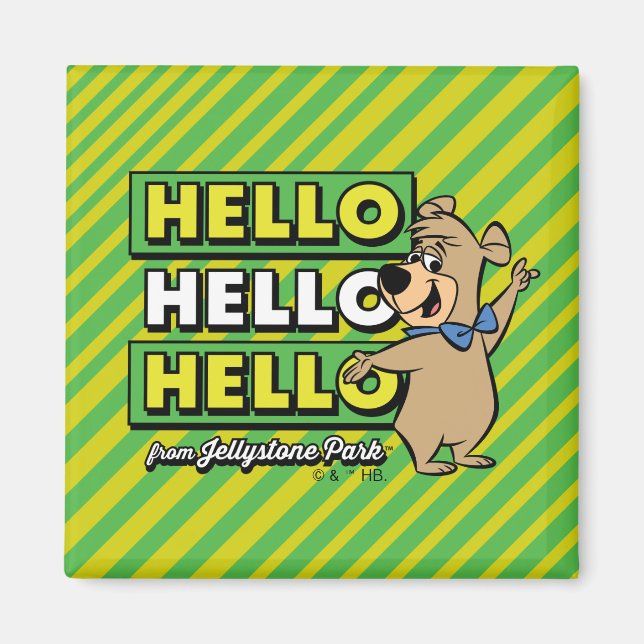 Boo-Boo Bear Hello Hello Hello From Jellystone Magnet (Front)