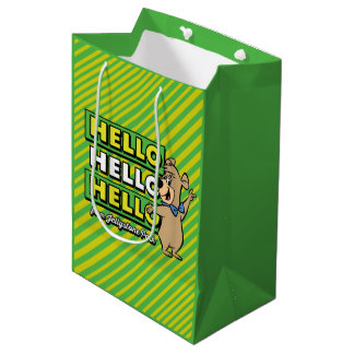 Boo-Boo Bear Hello Hello Hello From Jellystone Medium Gift Bag
