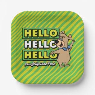 Boo-Boo Bear Hello Hello Hello From Jellystone Paper Plate