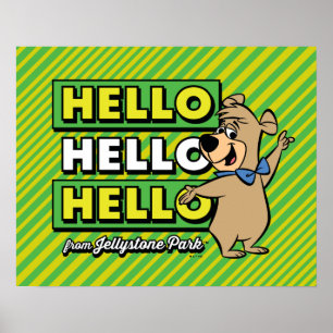Boo-Boo Bear Hello Hello Hello From Jellystone Poster