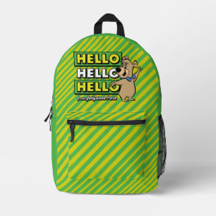 Boo-Boo Bear Hello Hello Hello From Jellystone Printed Backpack