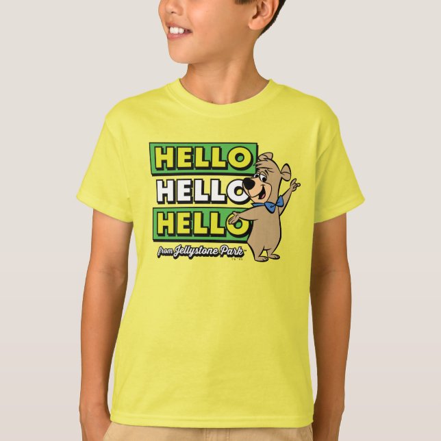 Boo-Boo Bear Hello Hello Hello From Jellystone T-Shirt (Front)