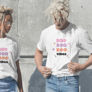 BOO BOO BOO Halloween Graphic T-Shirt