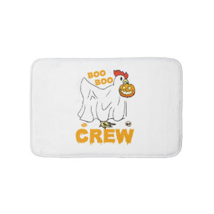 Boo boo crew chicken funny halloween bath mat