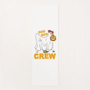 Boo boo crew chicken funny halloween yoga mat