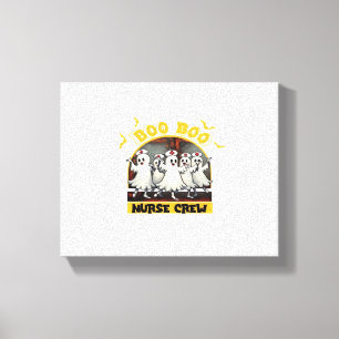 BOO BOO CREW CLASSIC NURSE HALLOWEEN T-SHIRT Overs Canvas Print
