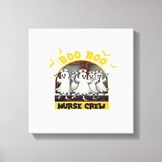 BOO BOO CREW CLASSIC NURSE HALLOWEEN T-SHIRT Overs Canvas Print