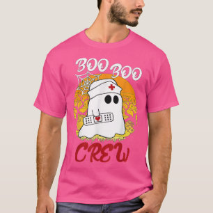 Boo Boo Crew, Cute Ghost RN Nurse Halloween Costum T-Shirt