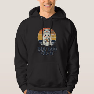 Boo Boo Crew Cute Nurse Ghost Halloween Shirt Desi