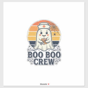 Boo Boo Crew Cute Nurse Ghost Halloween Shirt Desi