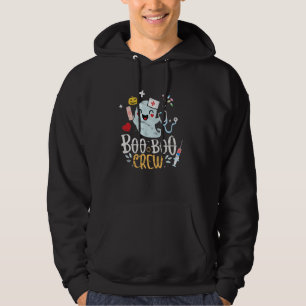 Boo Boo Crew - Doctor Halloween Costume Nurse Ghos Hoodie