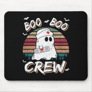 Boo Boo Crew Funny Ghost Ems Emt Paramedic Nurse H Mouse Pad