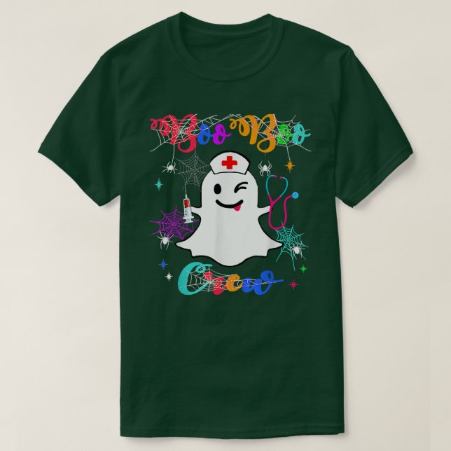 Boo Boo Crew Funny Ghost EMS EMT Paramedic Nurse H T-Shirt (Design Front)