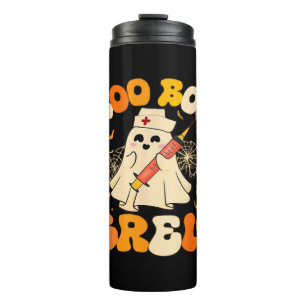 Boo Boo Crew Funny Ghost For Nurse, Retro Hallowee Thermal Tumbler