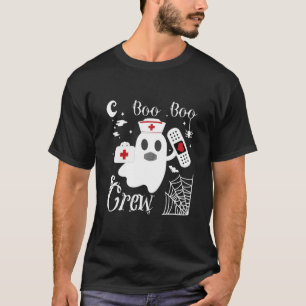 Boo Boo Crew Funny Ghost Nurse Halloween Costume 2 T-Shirt