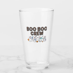 Boo Boo Crew � Funny Halloween Nurse Ghosts Medica Glass