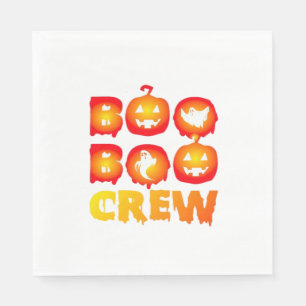 Boo Boo Crew – Funny Halloween Nurse Ghosts Medica Napkin
