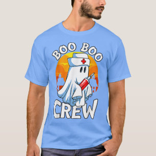 Boo Boo Crew Funny Nurse Halloween Ghost Costume R T-Shirt