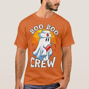 Boo Boo Crew Funny Nurse Halloween Ghost Costume R T-Shirt