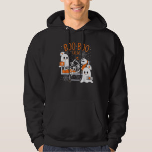 Boo Boo Crew Ghost Doctor Paramedic EMT Nurse Hall Hoodie