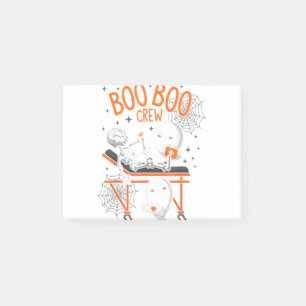 Boo Boo Crew Ghost Doctor Paramedic EMT Nurse Hall Post-it Notes