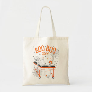 Boo Boo Crew Ghost Doctor Paramedic EMT Nurse Hall Tote Bag