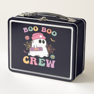 Boo Boo Crew Ghost Nurse Classic T-Shirt Metal Lunch Box