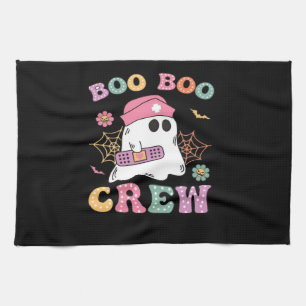 Boo Boo Crew Ghost Nurse Classic T-Shirt Tea Towel