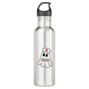 BOO BOO CREW Ghost Nurse Funny Halloween Essential 710 Ml Water Bottle