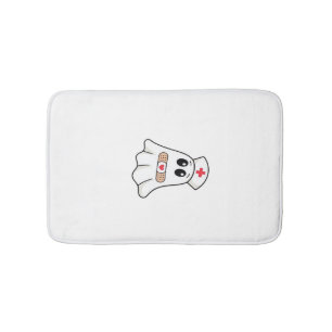 BOO BOO CREW Ghost Nurse Funny Halloween Essential Bath Mat