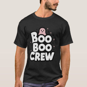 Boo Boo Crew Ghost Nurse Halloween Funny Trick or T-Shirt
