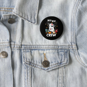 Boo Boo Crew Ghost Nurse Halloween Spooky 6 Cm Round Badge