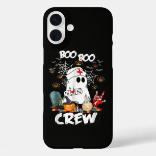 Boo Boo Crew Ghost Nurse Halloween Spooky iPhone 16 Plus Case