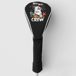 Boo Boo Crew Ghost Nurse Halloween Spooky Golf Head Cover