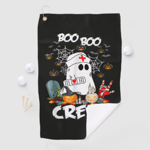 Boo Boo Crew Ghost Nurse Halloween Spooky Golf Towel