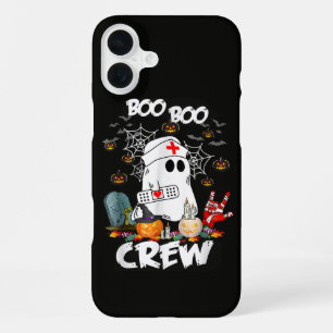 Boo Boo Crew Ghost Nurse Halloween Spooky iPhone 16 Plus Case