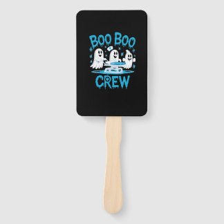Boo Boo Crew Ghost Paramedic Nurse Halloween Essen Hand Fan