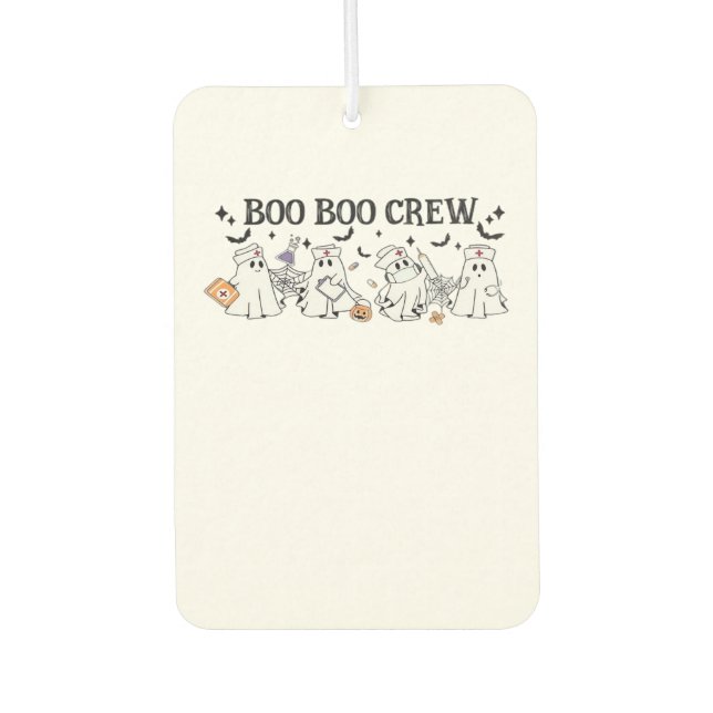 boo Boo Crew Halloween Classic T-Shirt Car Air Freshener (Front)