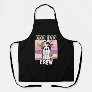 Boo Boo Crew Halloween Ghost Nurse Essential T-Shi Apron