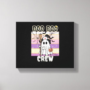 Boo Boo Crew Halloween Ghost Nurse Essential T-Shi Canvas Print